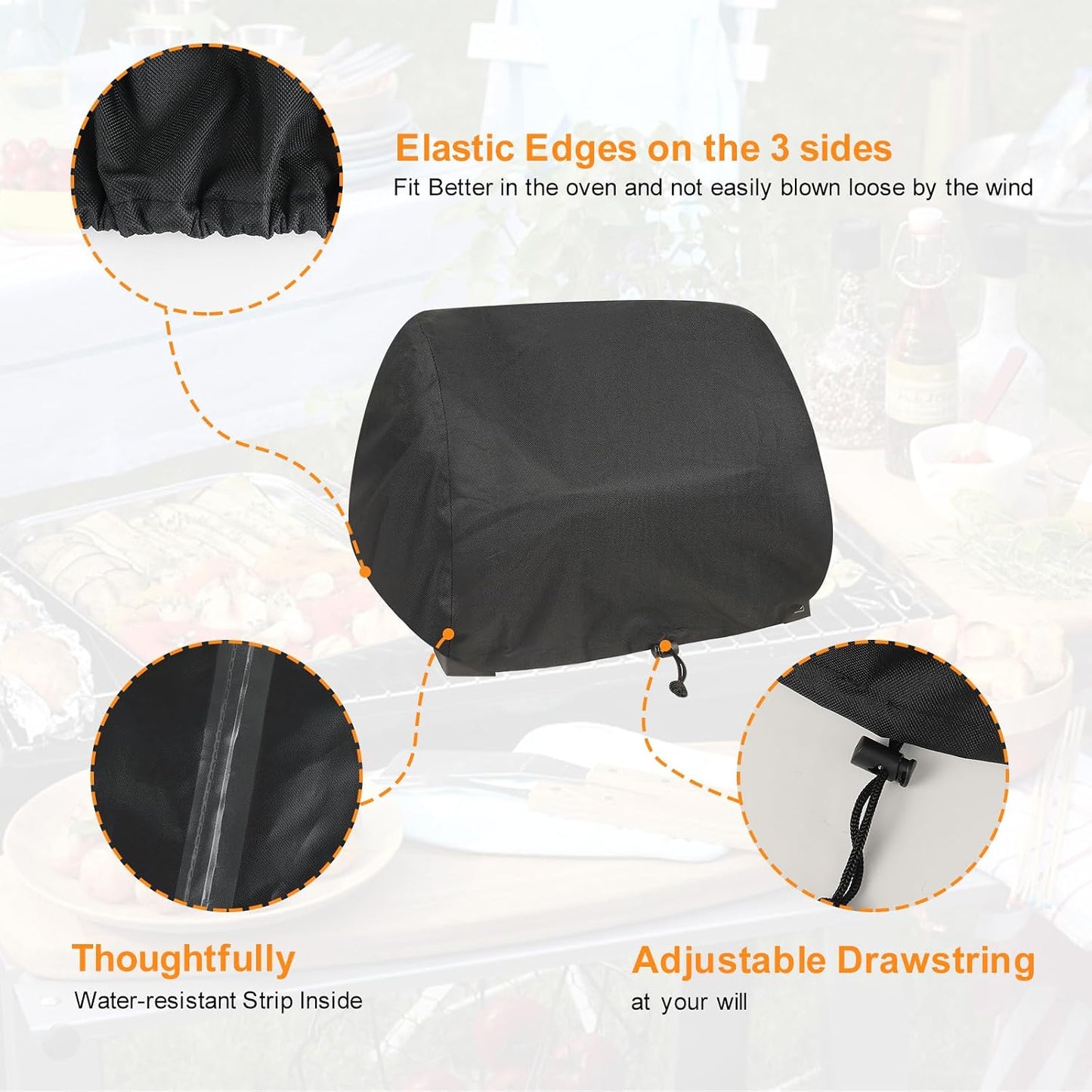 Funda parrilla Ninja XL Pro impermeable color negro