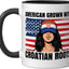 Taza cerámica Girl Pride Croacia Herencia Negro/Blanco