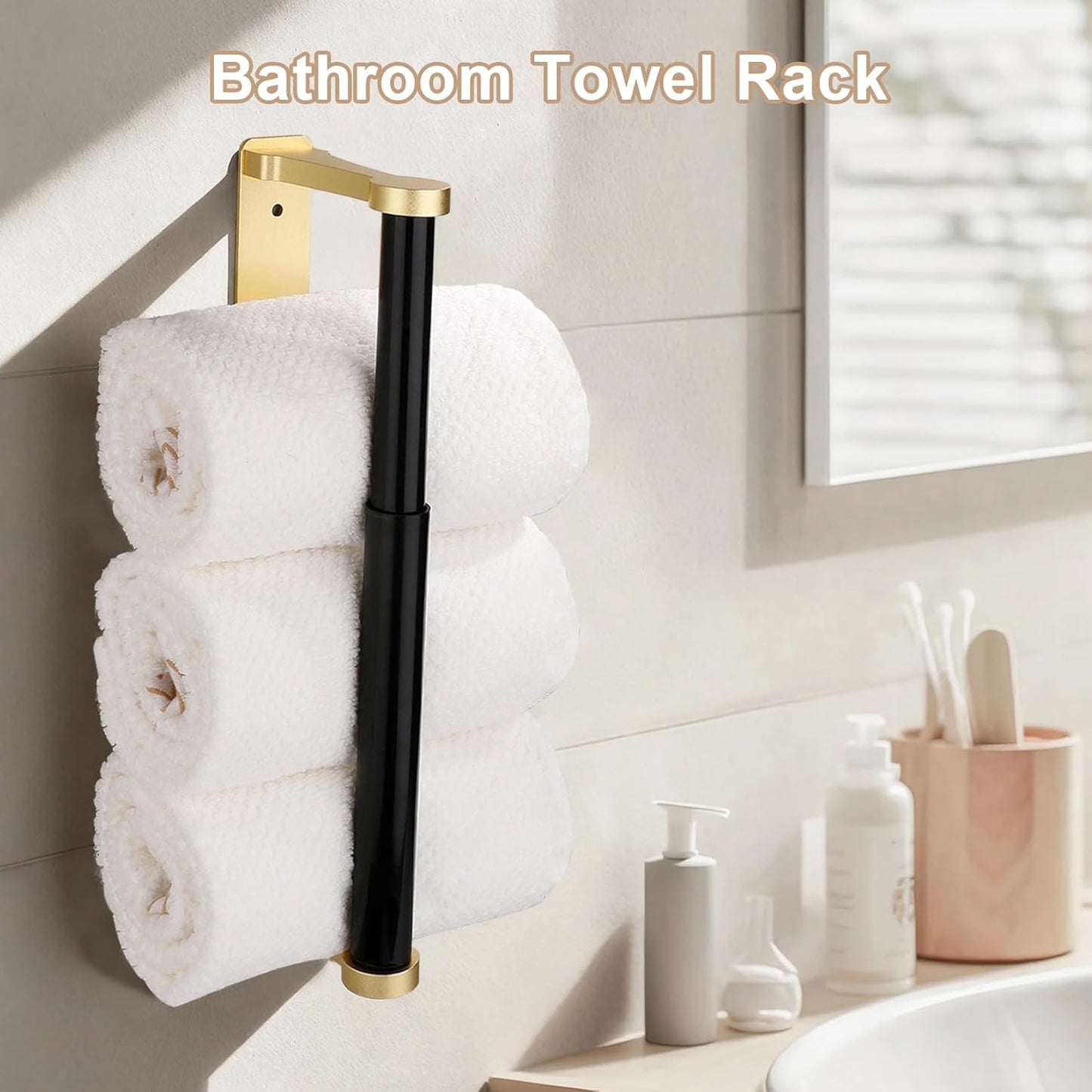 Soporte toallas papel aluminio para cocina baño adhesivo