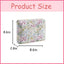Bolsa maquillaje algodón acolchada 2 pzas floral para mujer