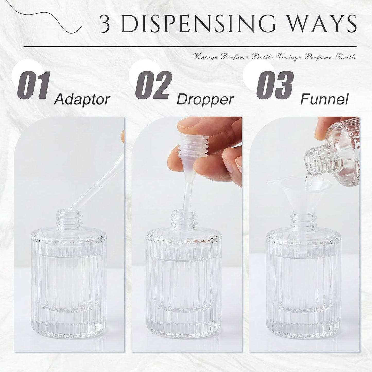 6 Botellas Vidrio Perfume 3.4oz Recargables Fabricantes