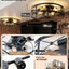 Ventilador techo 20pulg 6 velocidades luces cocina