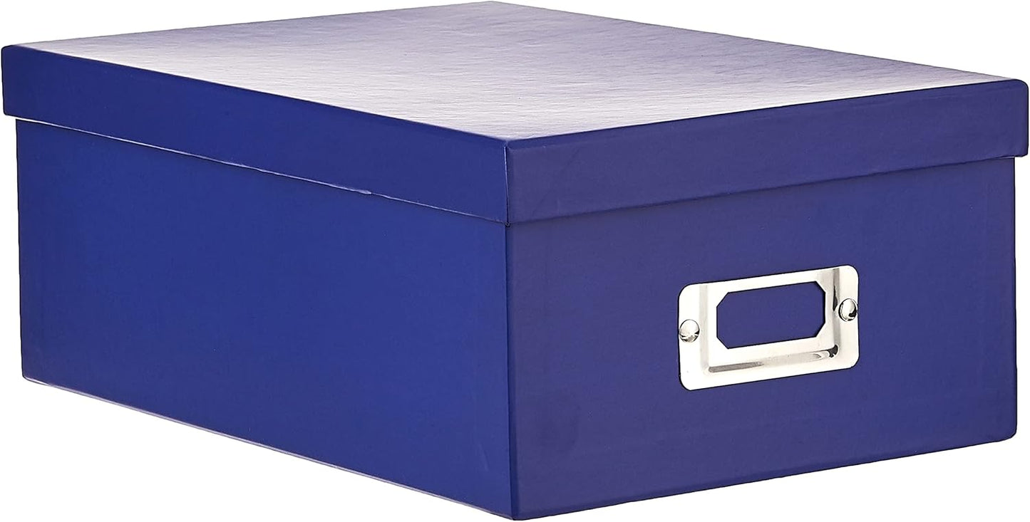 Caja almacenar fotos color morado B-1S