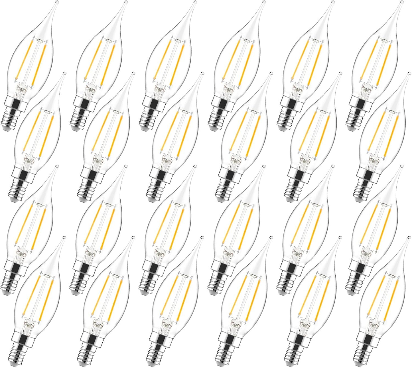 Bombillas E12 LED regulables 2700K para ventilador