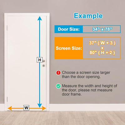Puerta mosquitera magnética auto sellante 1.57pulg