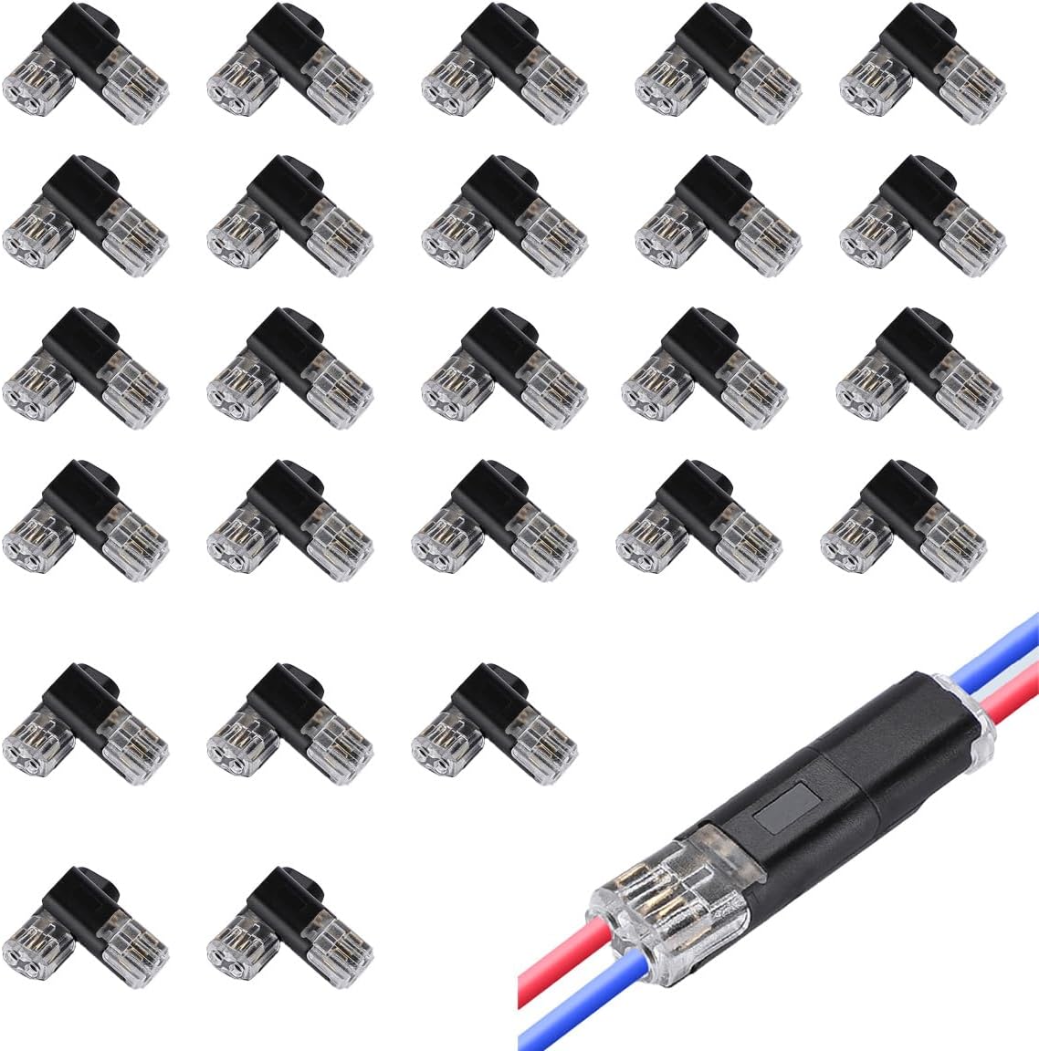 Conectores cable bajo voltaje 2 pines D2 pack 30 pzas