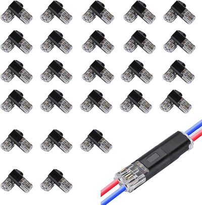 Conectores cable bajo voltaje 2 pines D2 pack 30 pzas