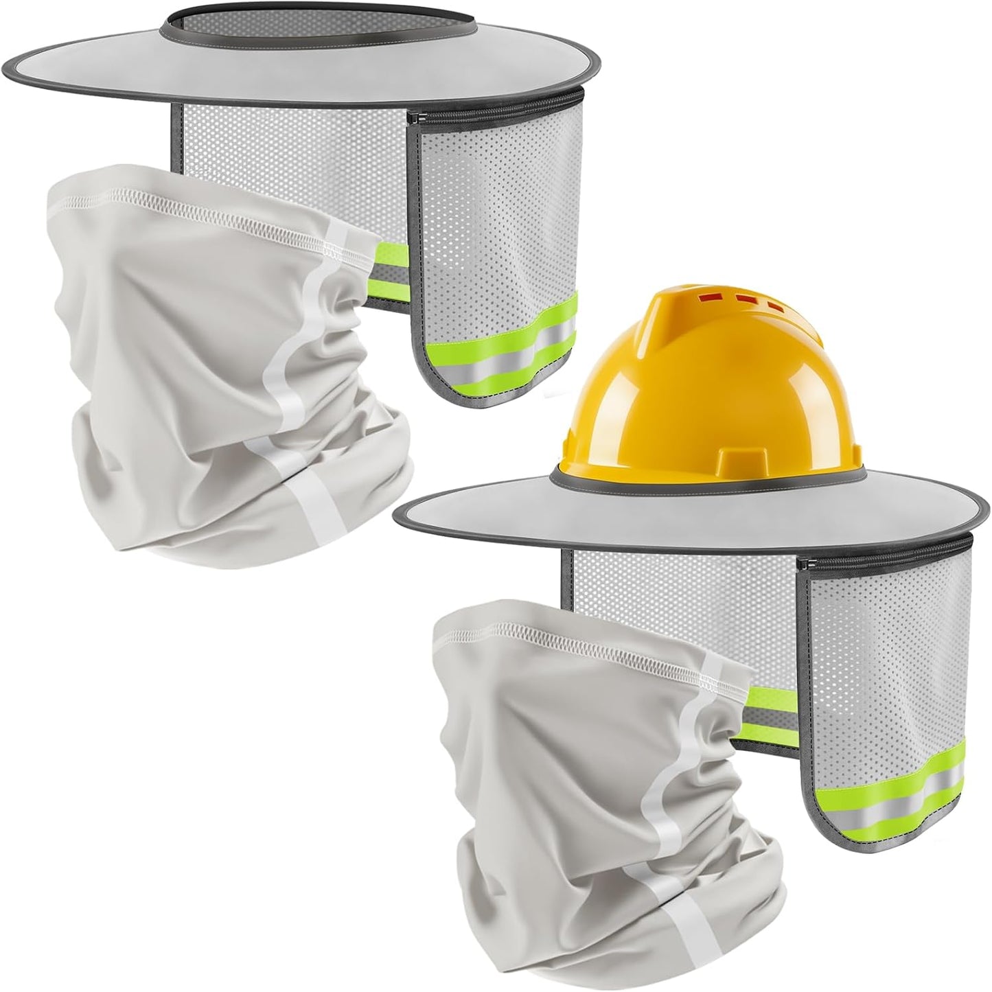 Visor sombra para casco con capucha y gaiter reflectante