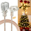 Cable extensión transparente 10ft 2 clavijas enchufe plano