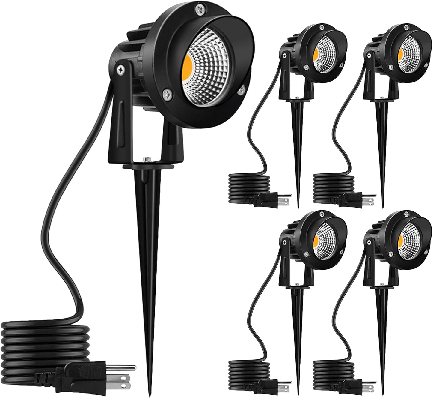 Focos LED 120V patio luz blanca cálida 3000K impermeable