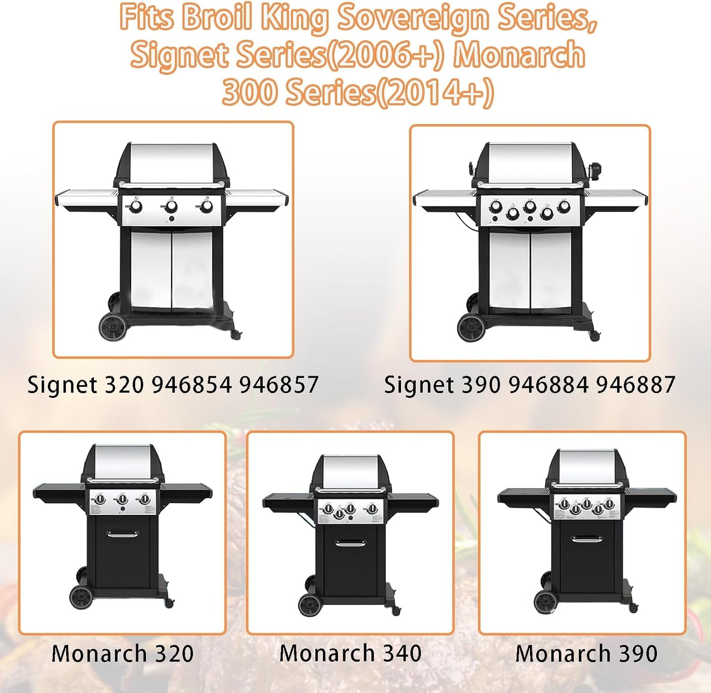 Repuesto parrilla Broil King Signet 320 3 Pzas
