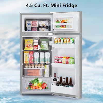 Mini refrigerador 4.5 pies cúbicos 2 puertas con congelador