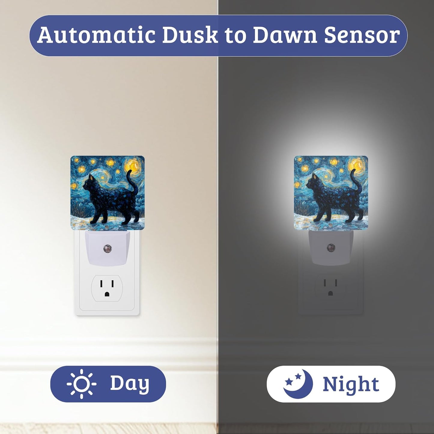 Lámpara de noche con sensor Starry Night para regalo
