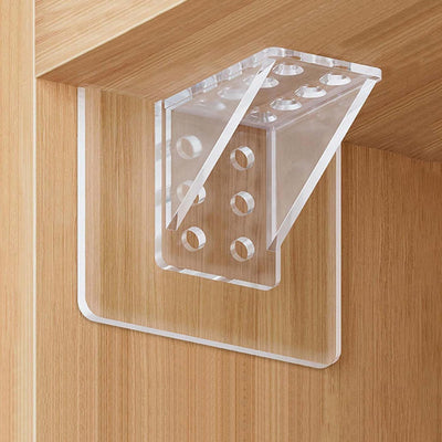 10 Pzas Soportes para Estante L-Shaped Autoadhesivo para Cocina