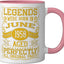 Taza Cerámica Cumpleaños 76 Años Rosa/Blanco