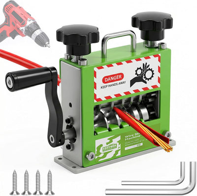 Máquina peladora manual de cables 6 canales 5 cuchillas