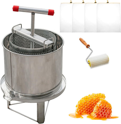 Extractor de miel acero inox con rodillo y bolsa filtro