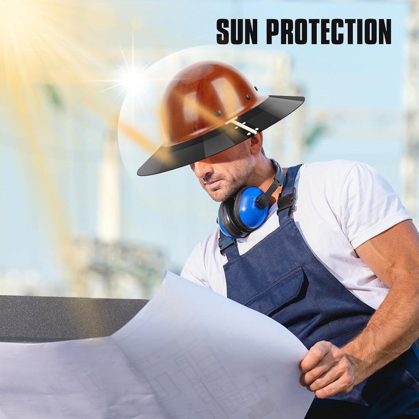 Visera casco duro comp AFP parasol solar reducción deslumbramiento
