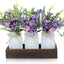 3 Pzas Tarros Lavanda con Bandeja Madera Decoración