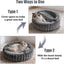 Cama 2en1 para gatos y perros con funda antiderrap