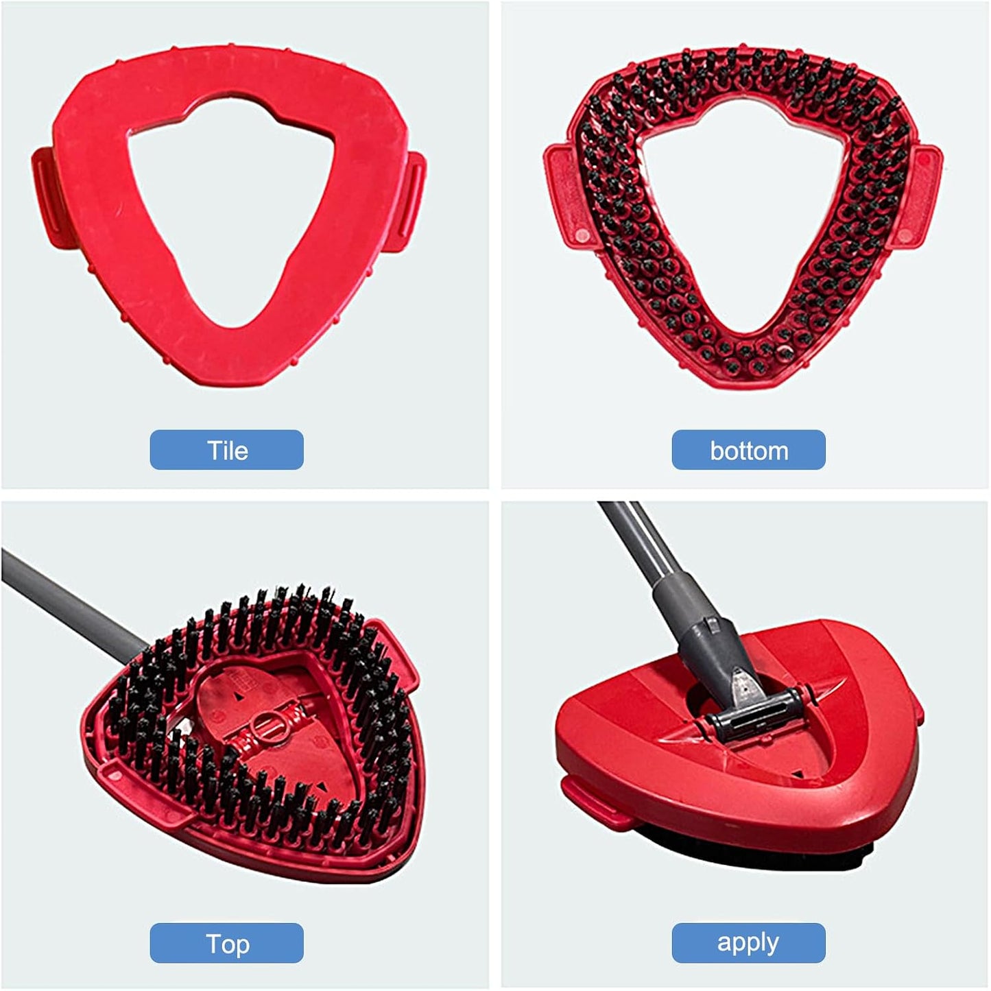 Cepillo repuesto para mopa giratoria microfibra triangular