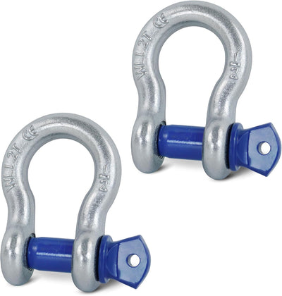 Pack 2 Grilletes Anillo D 1/2pulg Pasador 9/16pulg 26400lb