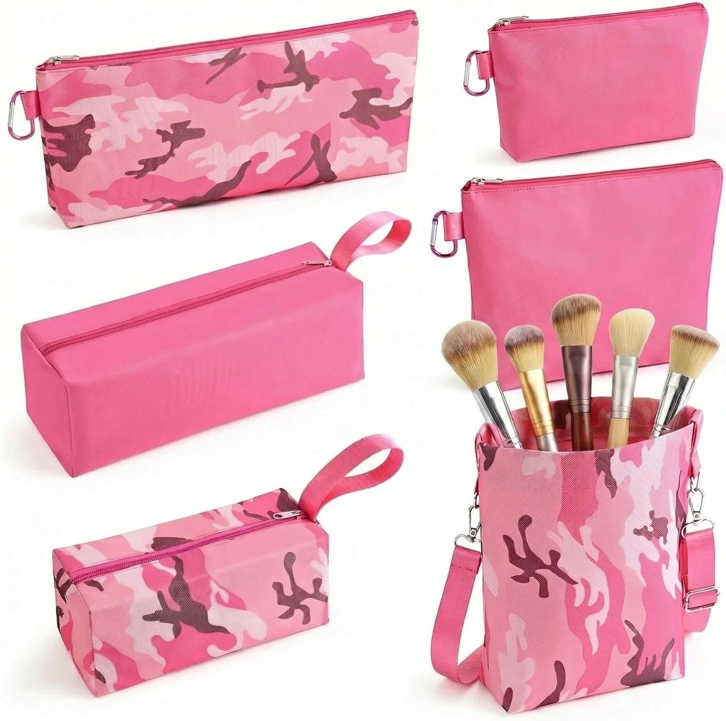 Pack 6 Bolsas Herramientas con Cremallera Mosquetón