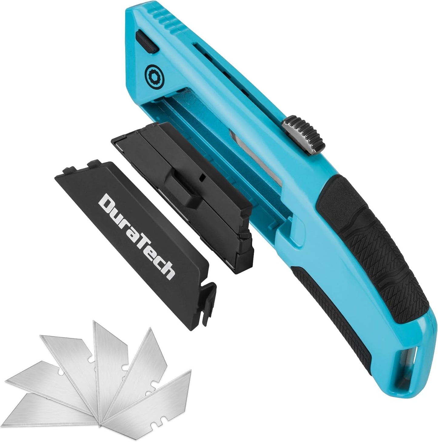 Cuchillo utilitario retráctil 6 cuchillas SK5 mango cómodo