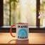 Taza Cerámica Consciente de Violencia Infantil Naranja/Blanco