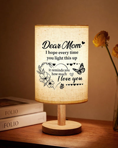 Lámpara de mesa regalo cumpleaños y jubilación para mamá