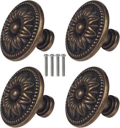 Tiradores cajones vintage bronce paquete 4