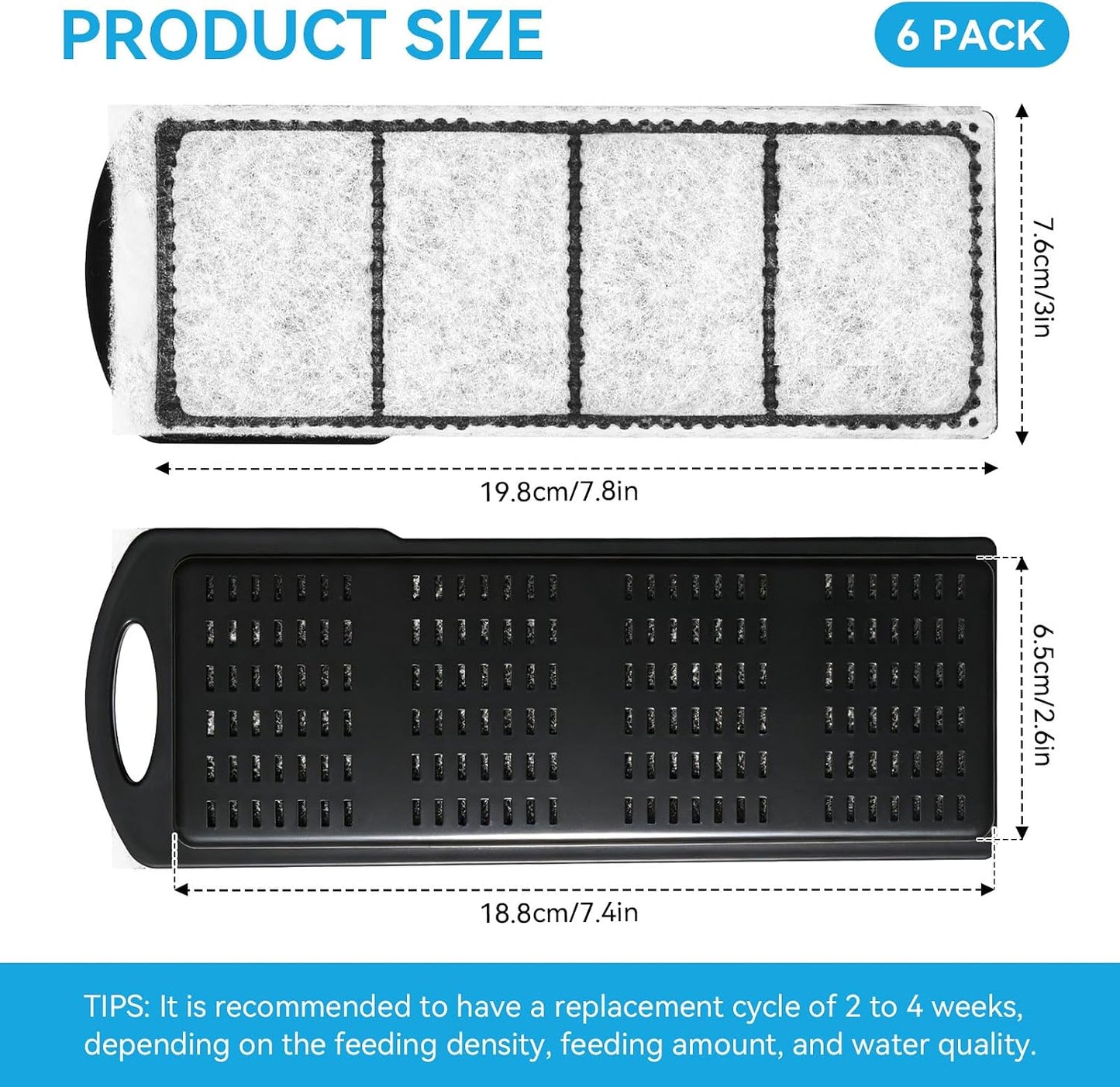 6 Cartuchos Filtro Agua Acuario Comp BioCube 14-32gal