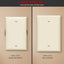 Placa pared termoplástico UL 4.88x3.11"