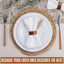 Juego de 12 servilleteros marrones de madera para bodas, fiestas y decoración