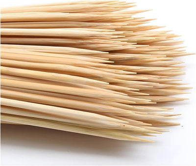 200 Pinchos Bambú 6pulg para Barbacoa Fruta Cóctel