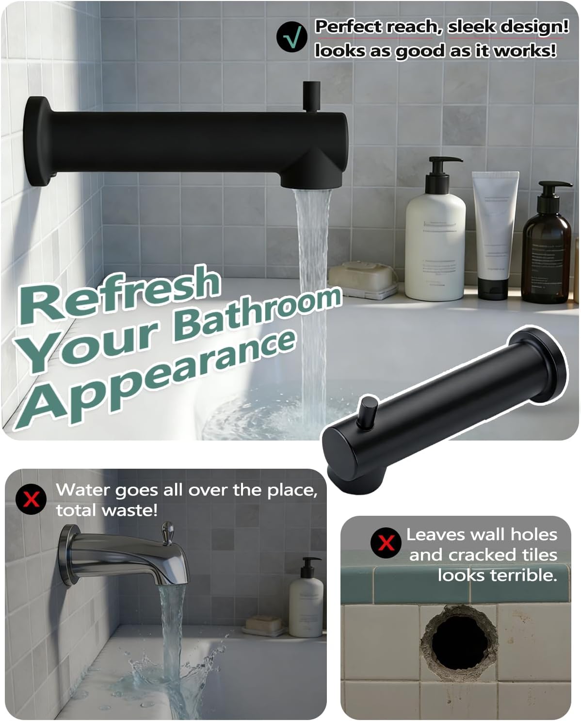 Boquilla baño acero inox 7pulg comp Moen 3839-53