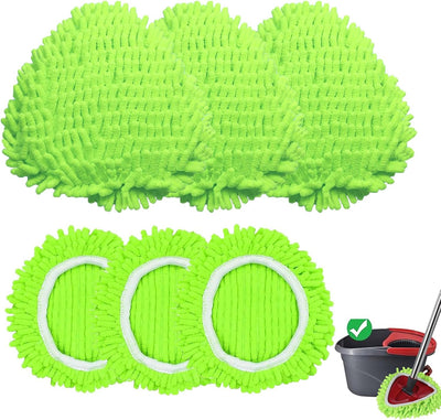 6 Pzas Almohadillas Microfibra Repuesto Mopa O-Cedar