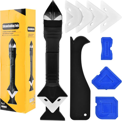 10 Herramientas Silicona 3en1 Raspador Vidrio Extracción Lechada