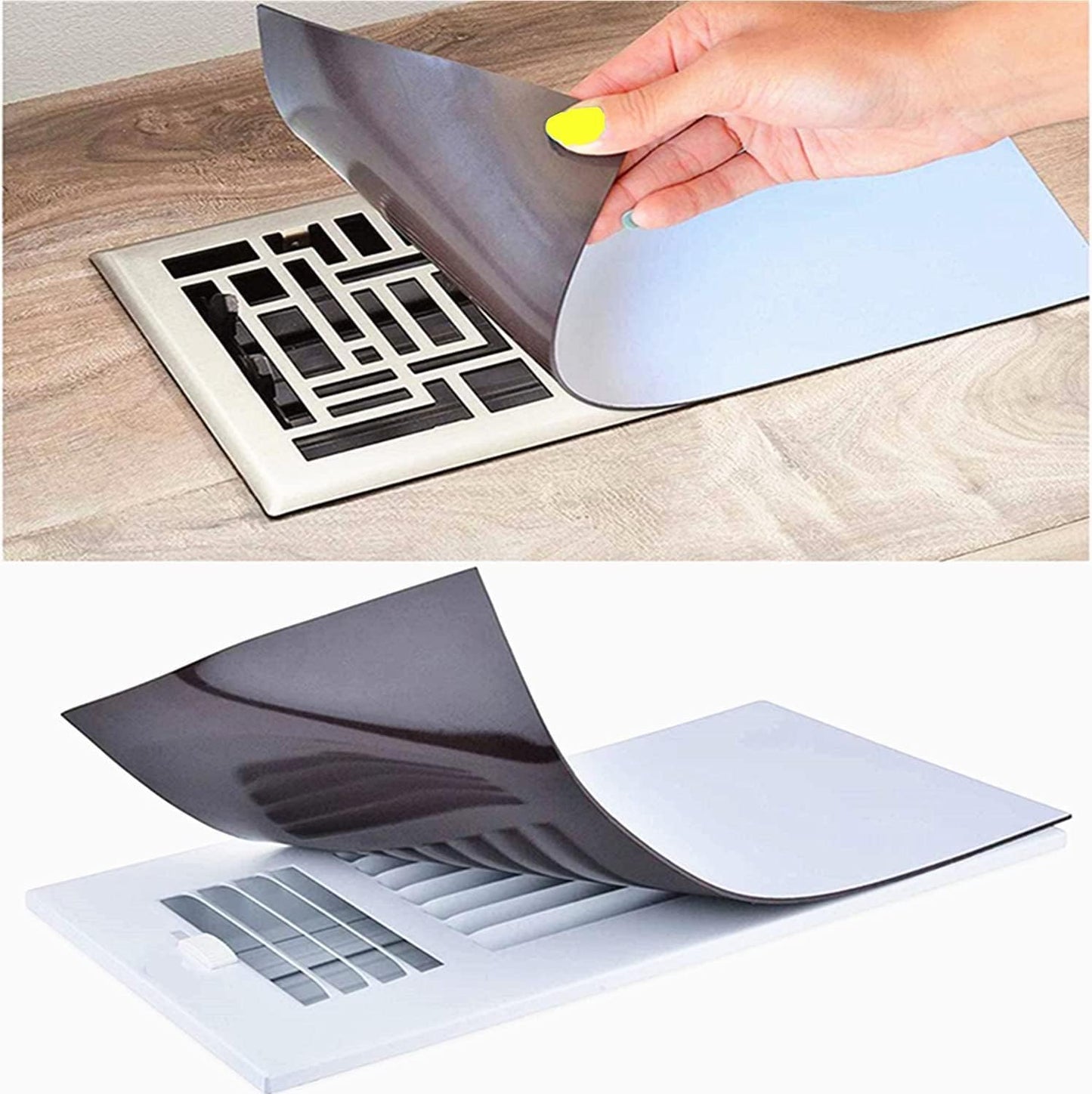 Cubiertas magnéticas ventilación 5.5x12pulg set 2 para suelo pared