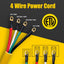 Cable alimentación 4 clavijas NEMA 14-50P 50A 6ft