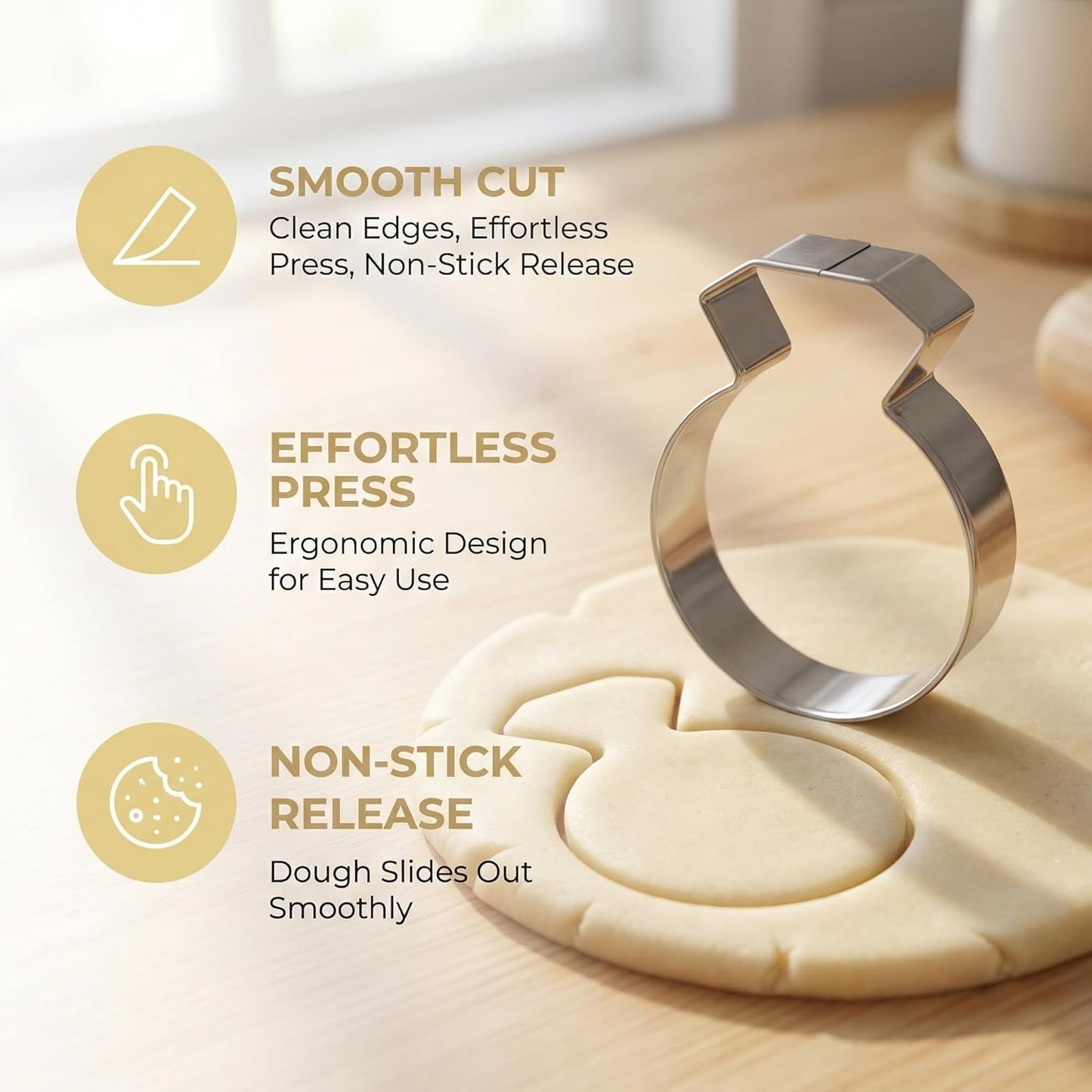 Cortador galletas forma diamante para bodas y compromisos