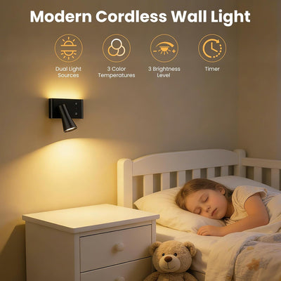 Luz pared LED recargable 10000mAh 3temp color