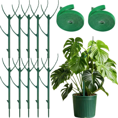 10 Estacas Apilables Monstera para Plantas Trepadoras y Macetas