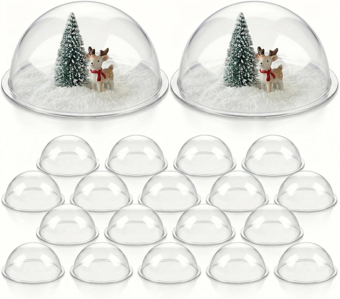 Cúpulas de plástico para manualidades, media bola, círculo transparente y esfera acrílica