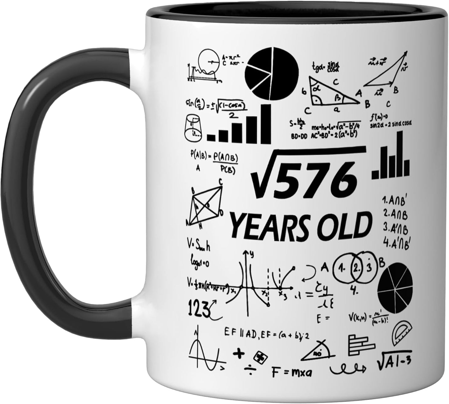 Taza Cerámica Negro/Blanco