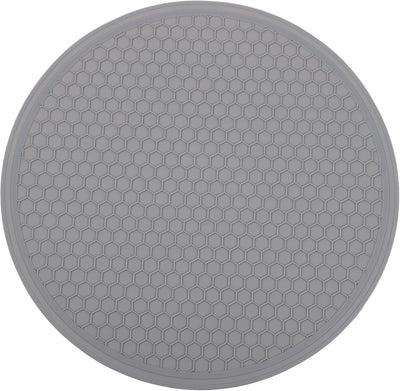 Alfombrilla de silicona para microondas resistente al calor antideslizante gris