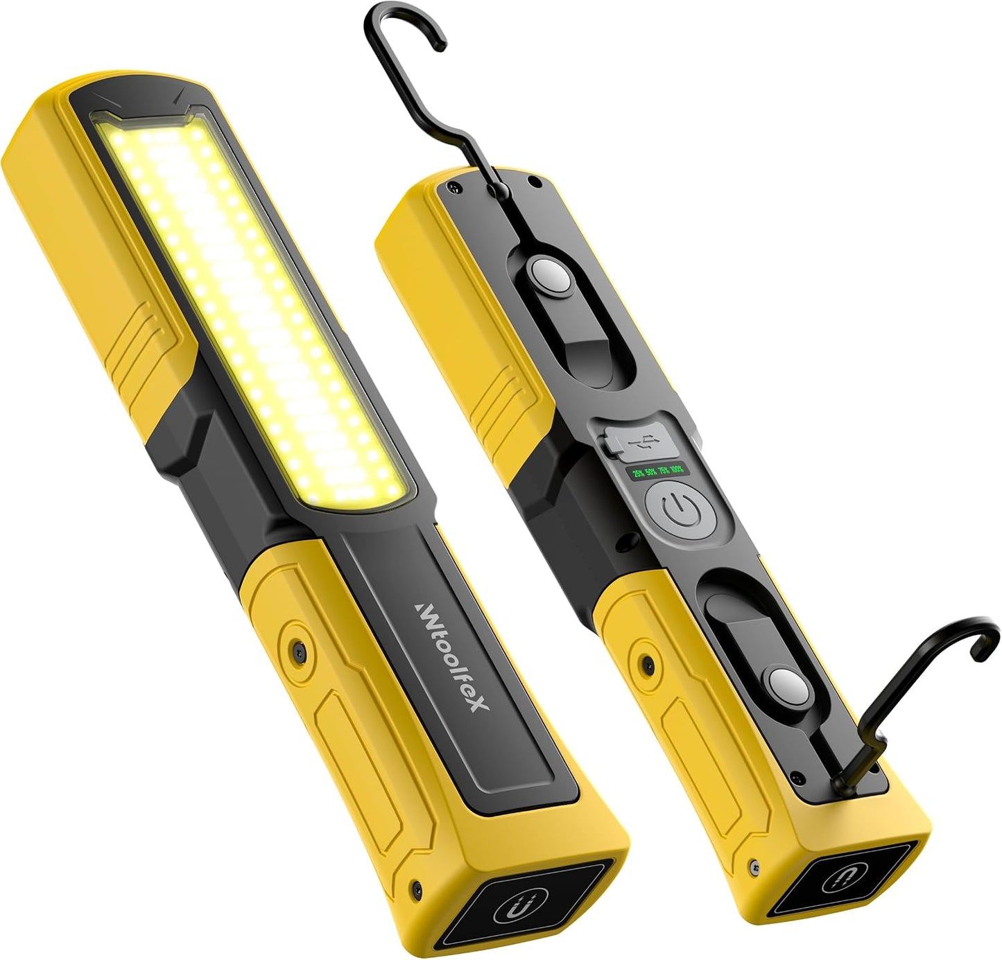 Luz trabajo magnética con linterna y gancho 360° LED 3000LM