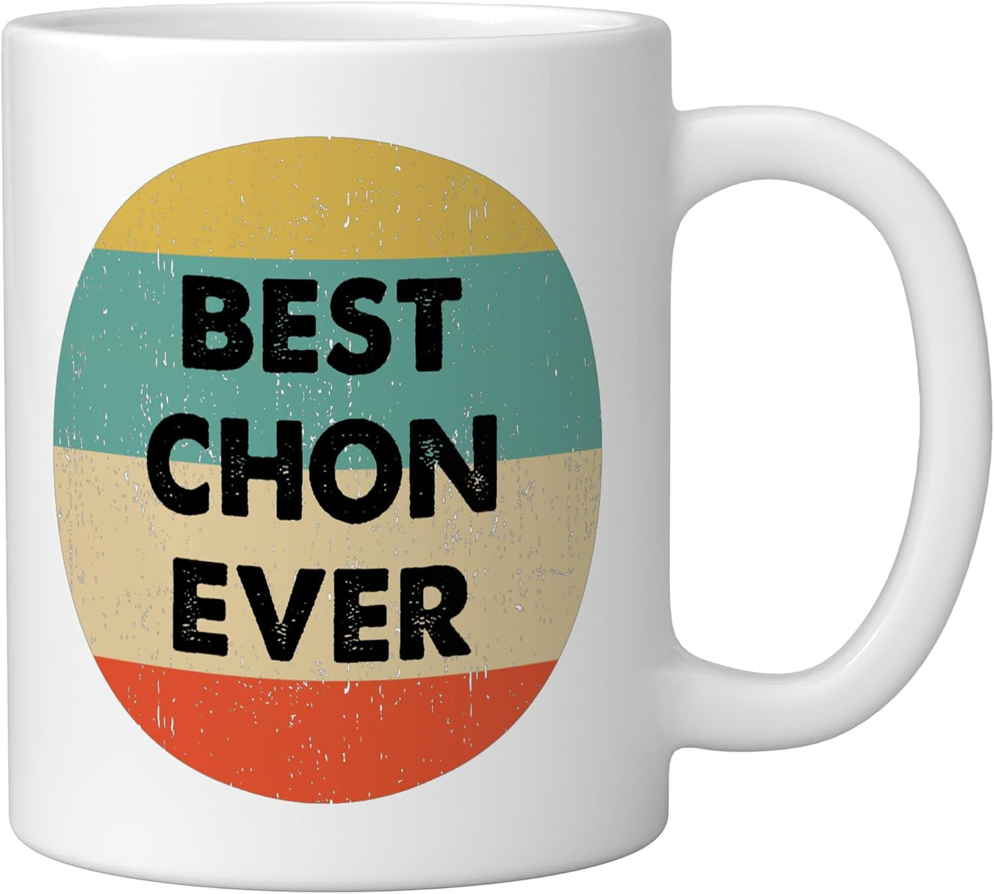 Taza de cerámica Chon Name color blanco