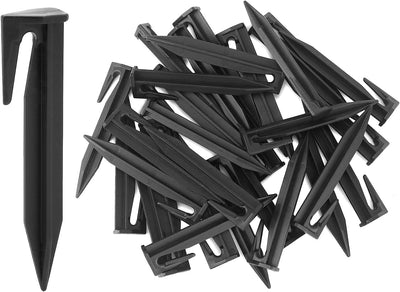 Estacas plástico 200uds 3.35pulg punta bayoneta negro