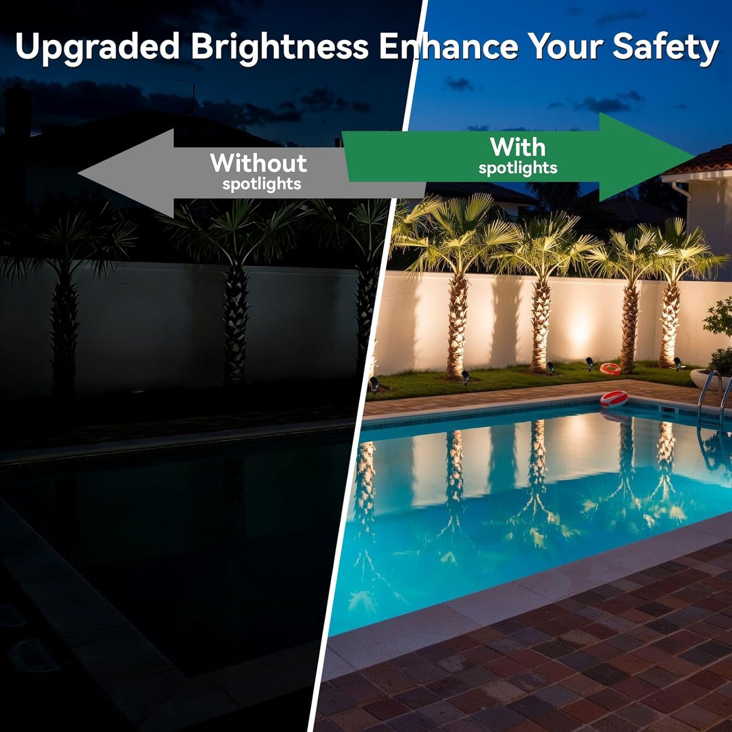 Foco paisaje LED 12V aluminio 10W IP66 con cable
